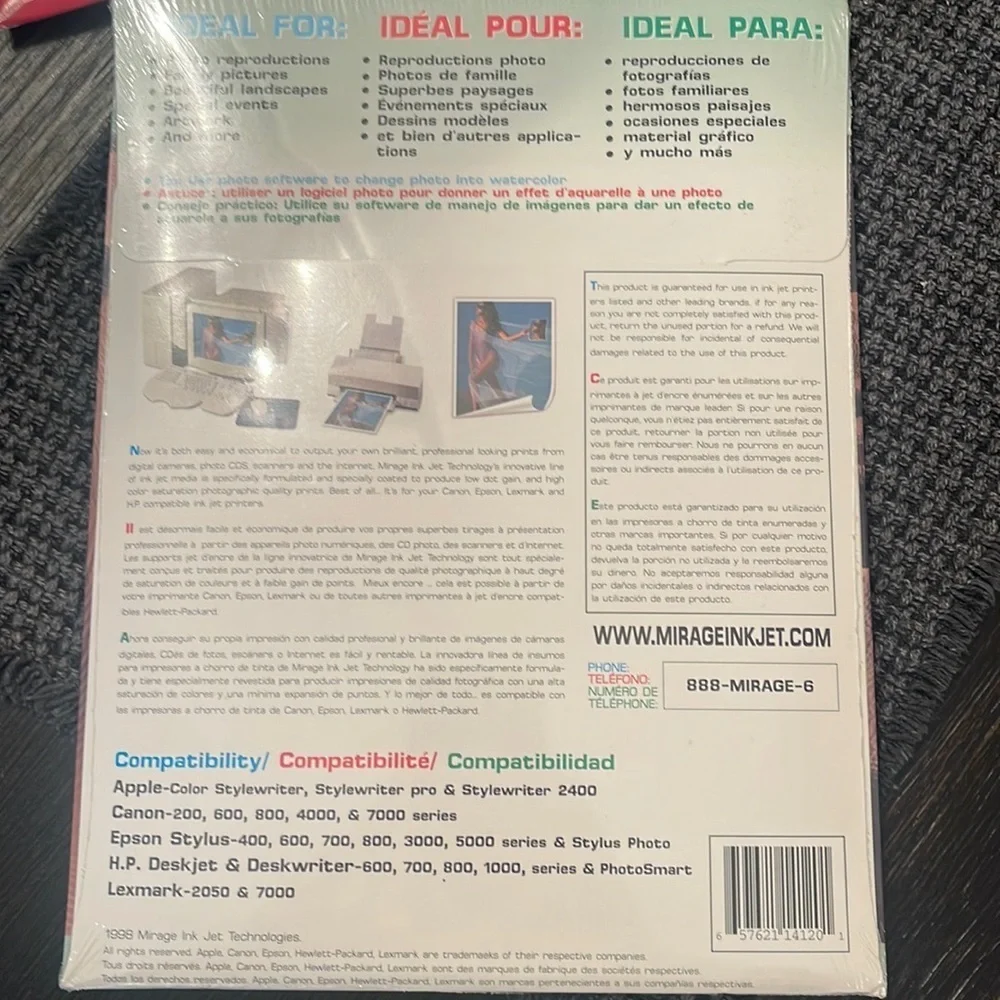 Water Color Paper (sealed in plastic)